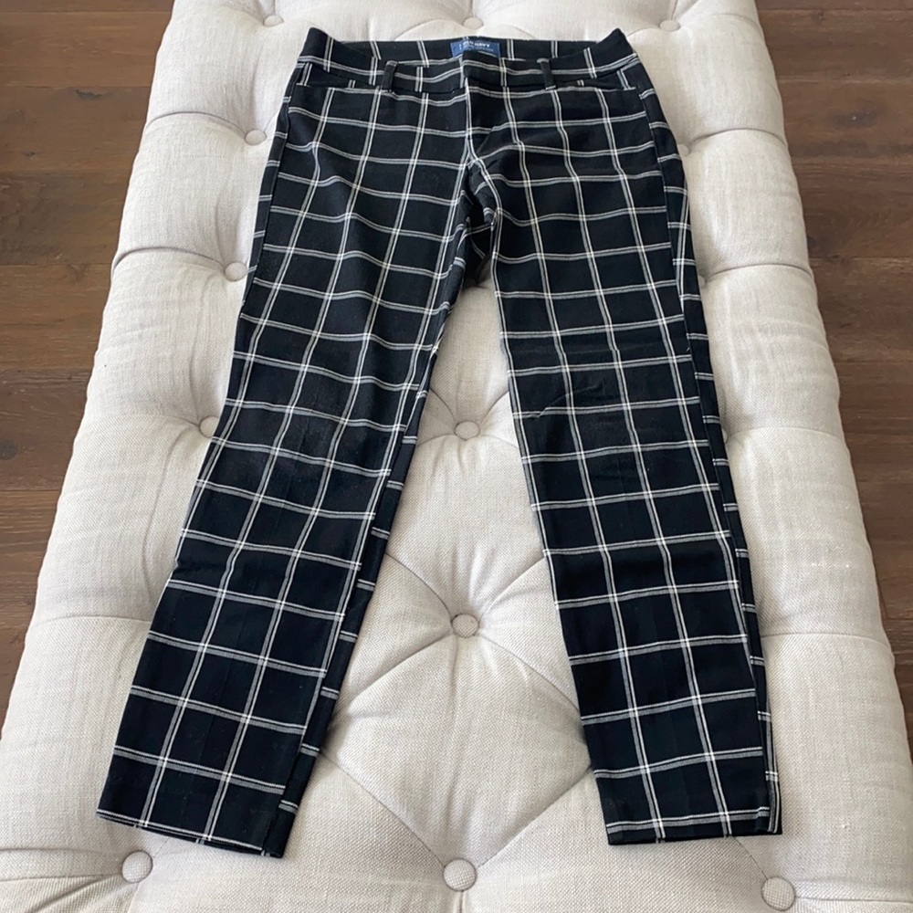 Plaid ankle pant